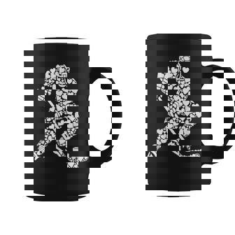 Jugador De Hockey Sobre Hielo Con Corazones Hockey Hombres Es Niños Taza de café - Regaloses