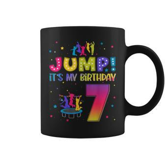 Jump Its My Birthday 7Th Birthday Matching Party Trampoline Coffee Mug | Mazezy