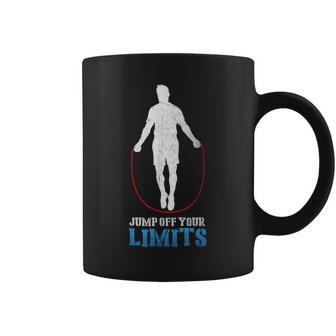 Jump Off Your Limits Rope Jumping Coffee Mug - Monsterry UK
