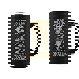 June 50Th Birthday 1974 Awesome Teddy Bear Coffee Mug - Seseable
