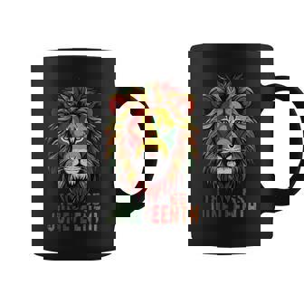 Junenth African American Black Lion 1865 King Coffee Mug - Seseable