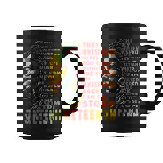 Junenth Afro American Black Black History Coffee Mug | Mazezy