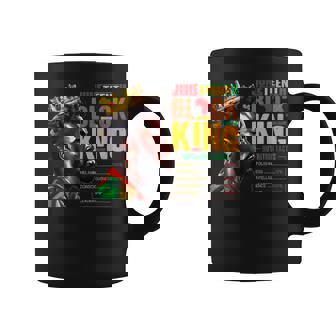 Junenth Black King 1865 African Nutritional Facts Coffee Mug - Thegiftio UK