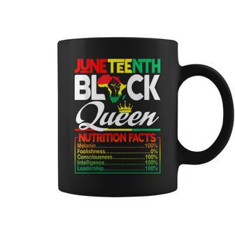Junenth Black Queen Nutritional Facts Freedom Day Coffee Mug - Monsterry AU