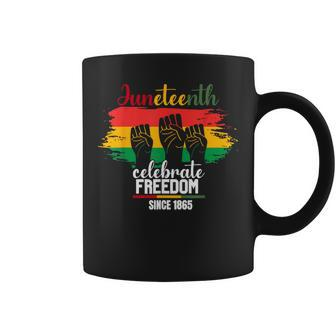 Junenth Celebrate Freedom 1865 African American Women Coffee Mug - Monsterry DE