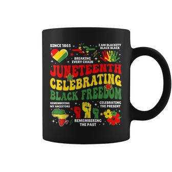 Junenth Celebrating Black Freedom 1865 Black Pride Coffee Mug - Monsterry