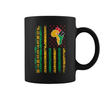 Junenth Flag Black Freedom 1865 Coffee Mug - Monsterry