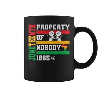 Junenth Freedom Melanin Black History Property Of Nobody Coffee Mug - Monsterry UK