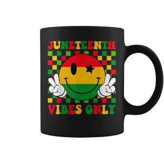 Junenth Vibes Only 1865 African Smile Face Girls Coffee Mug - Seseable