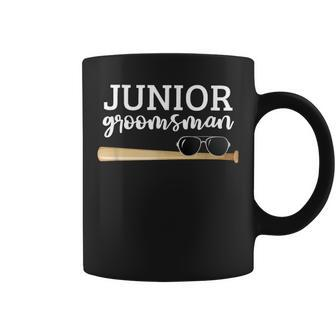 Junior Groomsman Baseball Bat Wedding Party Jr Boys Coffee Mug - Monsterry DE