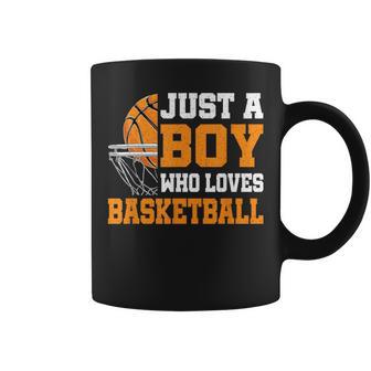 Just A Boy Who Loves Basketball Basketball Player Coffee Mug - Monsterry UK