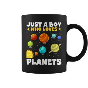 Just A Boy Who Loves Planets Solar System Space Science Coffee Mug - Monsterry CA