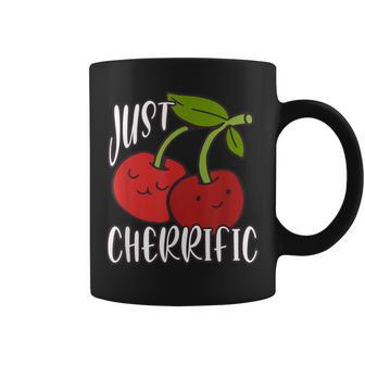 Just Cherrific Cute Cherry And Red Cherries Coffee Mug - Thegiftio UK