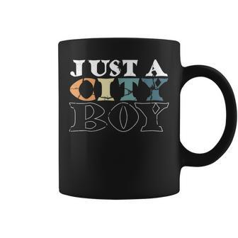 Just City Boy Town Travel Journey Men Coffee Mug - Monsterry
