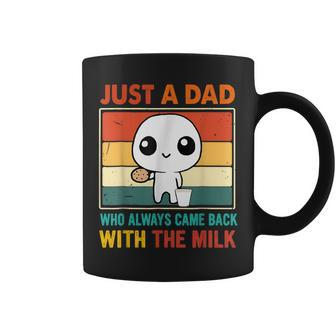 Just A Dad Who Always Came Back With The Milk Fathers Day Coffee Mug - Seseable