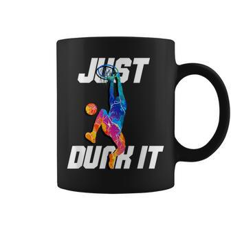 Just Dunk It Basketball Player Slam Dunk Coffee Mug - Monsterry