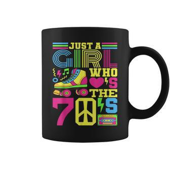 Just A Girl Who Loves The 70S Party 70S Outfit 1970S Costume Coffee Mug - Thegiftio UK