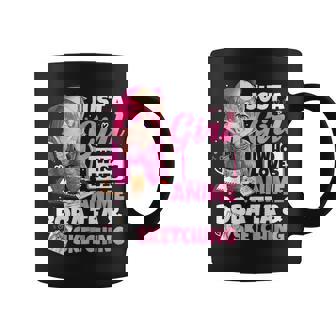 Just A Girl Who Loves Anime Boba Tea And Sketching Japanese Coffee Mug - Thegiftio