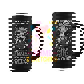 Just A Girl Who Loves Anime And Sketching Girls Coffee Mug - Thegiftio