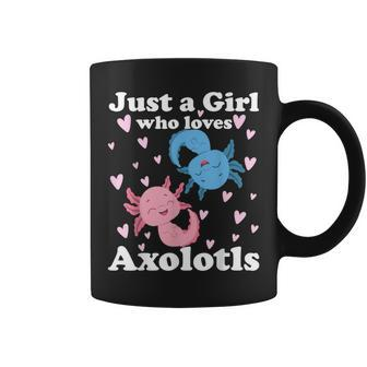 Just A Girl Who Loves Axolotls Axolotl Cute Kawaii Coffee Mug - Thegiftio UK