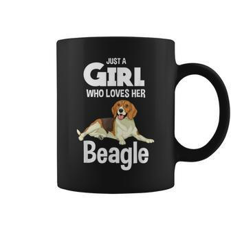 Just A Girl Who Loves Her Beagle Dog Clothes Beagle Coffee Mug - Thegiftio UK