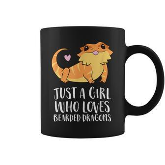 Just A Girl Who Loves Bearded Dragons Lizard Reptile Coffee Mug - Thegiftio UK