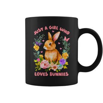 Just A Girl Who Loves Bunnies Easter Bunny Lover Coffee Mug - Monsterry