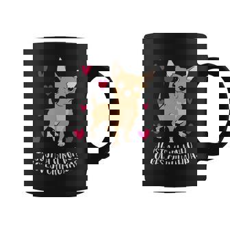 Just A Girl Who Loves Chihuahuas Cute Chihuahua Dog Girl Coffee Mug | Mazezy