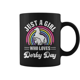 Just A Girl Who Loves Derby Day Derby Day 2024 Girl Coffee Mug - Seseable