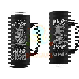 Just A Girl Who Loves Dinosaur Girls Coffee Mug - Monsterry