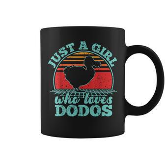 Just A Girl Who Loves Dodos Vintage 80S Style Women Coffee Mug - Monsterry