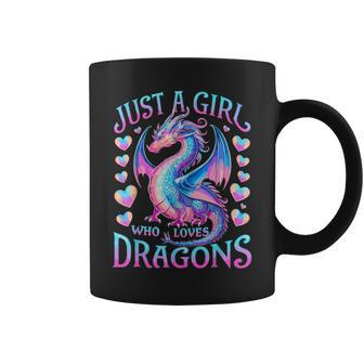 Just A Girl Who Loves Dragons Cute Dragon Coffee Mug - Seseable