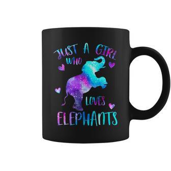 Just A Girl Who Loves Elephants Galaxy Space Elephant Lover Coffee Mug - Monsterry CA