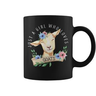Just A Girl Who Loves Goats Goat Coffee Mug | Mazezy