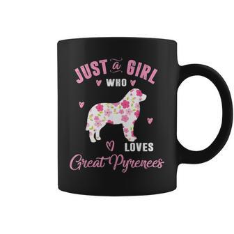 Just A Girl Who Loves Great Pyrenees Women Coffee Mug - Monsterry AU