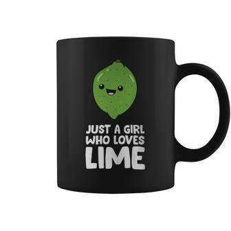 Just A Girl Who Loves Lime Love Sour Lime Coffee Mug - Monsterry