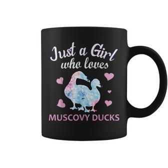 Just A Girl Who Loves Muscovy Duck Cute Duck Owner Coffee Mug - Monsterry