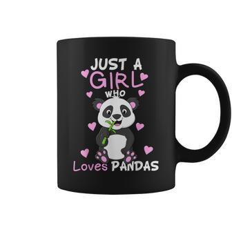 Just A Girl Who Loves Pandas Fun Cute Baby Panda Lover Coffee Mug - Monsterry UK