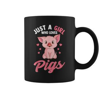 Just A Girl Who Loves Pigs Hog Lover Cute Farmer Coffee Mug - Thegiftio UK