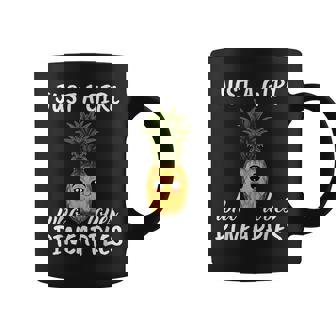Just A Girl Who Loves Pineapples Clothes Pineapple Coffee Mug - Thegiftio