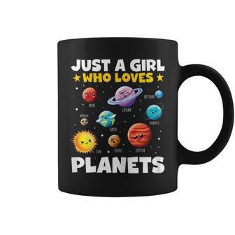 Just A Girl Who Loves Planets Solar Space Science Lover Stem Coffee Mug - Seseable