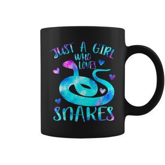 Just A Girl Who Loves Snakes Theme Cute Snake Lover Galaxy Coffee Mug - Monsterry