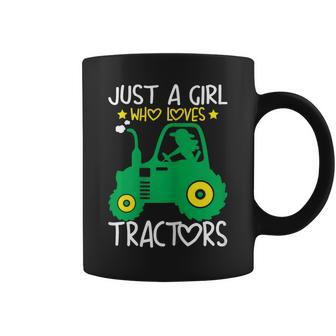 Just A Girl Who Loves Tractors Farm Lifestyle Lover Girls Coffee Mug - Monsterry DE