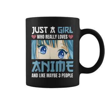 Just A Girl Who Really Loves Anime And Like Maybe 3 People Coffee Mug - Monsterry UK