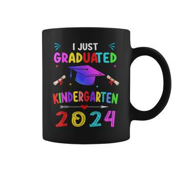 I Just Graduated Kindergarten Graduation 2024 Boys Girls Coffee Mug - Seseable