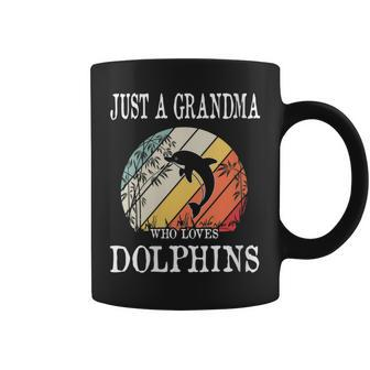 Just A Grandma Who Loves Dolphins Coffee Mug - Monsterry UK
