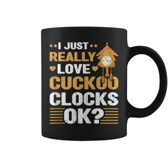 I Just Love Cuckoo Clocks Collector Antique Collection Coffee Mug - Monsterry
