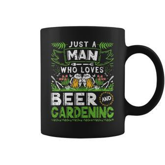 Just A Man Who Loves Beer Gardening Gardener Coffee Mug - Thegiftio UK
