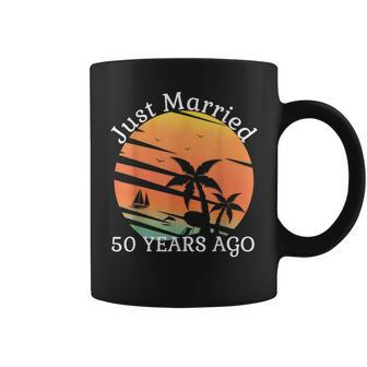 Just Married 50 Years Old 50Th Wedding Anniversary Cruise Coffee Mug - Monsterry