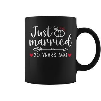 Just Married Couples Husband Wife 20Th Anniversary Coffee Mug | Seseable CA